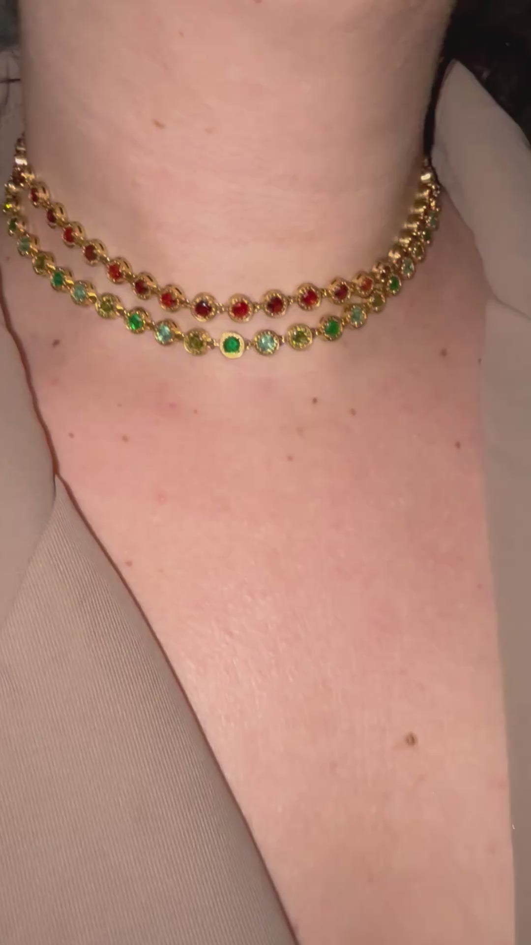 Emerald Circle Necklaces
