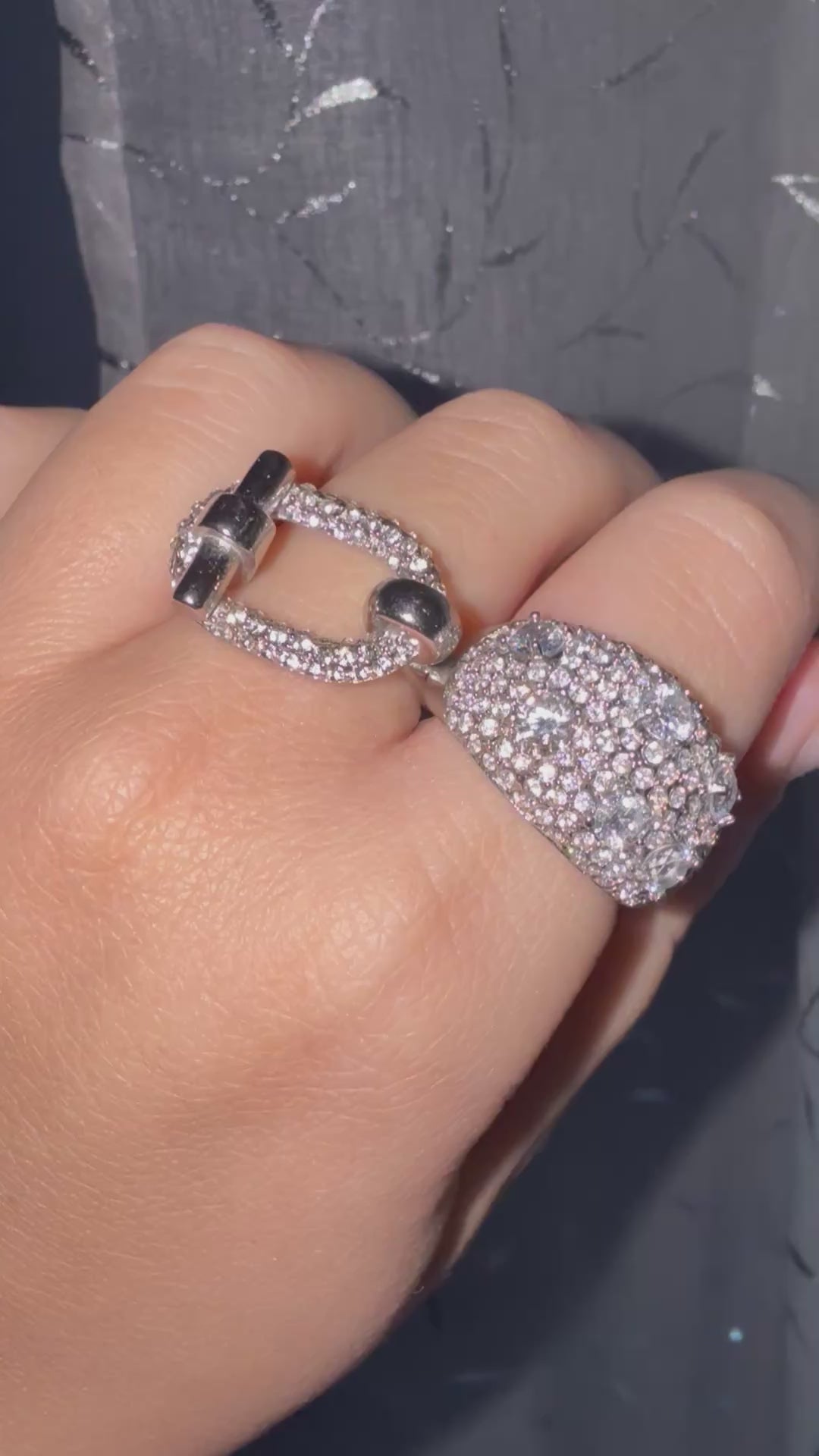 Link Diamond Ring
